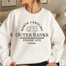 Outer Banks-Sweat-shirt de Caroline du Nord pour femme sweats à capuche Pogue Life Outer Banks