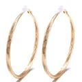 Boucles d'oreilles à clip grand cerceau pour femmes non percées boucle d'oreille ronde en or