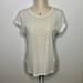 J. Crew Tops | J Crew Silk Linen Eyelet Blouse | Color: White | Size: S