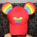 Disney Accessories | Disney Parks Rainbow Pride Mickey Ears Cap Hat | Color: Red/Yellow | Size: Os