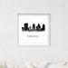 Cities & Skylines Minneapolis Watercolor - United States Cities by Oliver Gal Wall Art Paper in Black/White | 32 H x 32 W x 0.5 D in | Wayfair