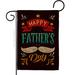 Breeze Decor Hooray Father's Day2-Sided Polyester 3 X18.5 Inches Garden Flag in Black | 18.5 H x 13 W in | Wayfair BD-FD-G-115151-IP-BO-D-US20-BD