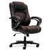 HON Executive Chair Upholstered in Black/Brown | 43.25 H x 26 W x 28 D in | Wayfair HVL402.EN45