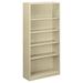 HON 71" H x 34.5" W Steel Standard Bookcase in Brown | 71 H x 34.5 W x 12.63 D in | Wayfair HS72ABC.L