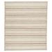 White 96 x 60 x 0.4 in Area Rug - Joss & Main Merci Striped Handwoven Wool Cream Area Rug Wool | 96 H x 60 W x 0.4 D in | Wayfair