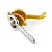 KitchenAid® No Mess Citrus Squeezer, One size, Lemon Plastic/Metal in Orange/Yellow | 2.17 H x 3.35 W x 8.86 D in | Wayfair KQ070OHMEA