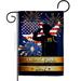 Breeze Decor Honor Patriotic 2-Sided Polyester 3 X18.5 Inches Garden Flag in Blue | 18.5 H x 13 W in | Wayfair BD-PA-G-111097-IP-BO-D-US21-BD