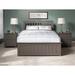 Red Barrel Studio® Aiston Queen Solid Wood Platform Bed Wood in Gray | 50 H x 64.625 W x 82.5 D in | Wayfair F86A1B9BF57344BD96D6E79BDEFC7684