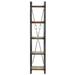 Millwood Pines Bookcase Solid Mango Wood in Black | 42 W in | Wayfair 4353DB7EE14849A7922531E3F989A60D