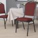 Flash Furniture Crown Back Stacking Banquet Chair Fabric in Red/Gray/Black | 38 H x 17.5 W x 20.25 D in | Wayfair NG-C01-HTS-2201-SV-GG