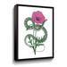 Winston Porter Natural Beauty Pink Flower I - Graphic Art on Canvas Metal in Green/Pink | 32 H x 24 W x 2 D in | Wayfair