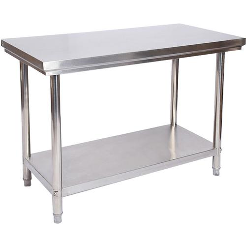 Wiltec - Edelstahl Tisch Arbeitstisch Edelstahltisch Gartentisch 100 x 60 x 85 cm