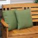 Sunnydaze Set of 2 Indoor/Outdoor Patio Throw Pillows - 16-Inch Square