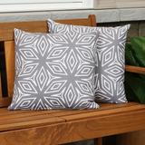 Sunnydaze 2 Outdoor Decorative Throw Pillows - 17 x 17-Inch