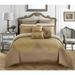 Chic Home 9-Piece Adana Gold Comforter Set