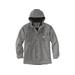 Carhartt Men's Rain Defender Relaxed Fit Heavyweight Hooded Shirt Jac, Black Heather SKU - 155335