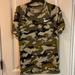 Nike Tops | Camouflage Print Athletic Top By Nike. Euc! | Color: Black/Green | Size: S
