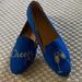 J. Crew Shoes | Euc J Crew Addie Cheers Champagne Wool Loafer Flat | Color: Blue/Gold | Size: 7.5