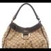 Gucci Bags | Gucci Gg Canvas D-Gold Hobo With Gold Hardware Top Handle, Zip Top Hobo Bag | Color: Brown/Tan | Size: Os