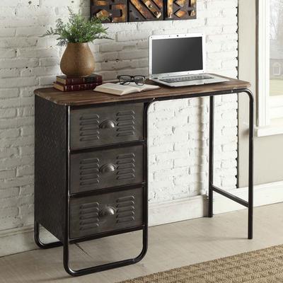 3 Drawer Desk by 4D Concepts in Black Gray