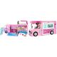Barbie FBR34 - Super Abenteuer Camper, Puppen Camping Wohnwagen mit Zubehör, Mädchen Spielzeug ab 3 Jahren & GHL93 - 3-in-1 mit Zubehör