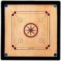 Tournament Size Carrom Board Game, Wooden Coins, Carrom Stand Strike Family Fun Indian Board Game (32x32 Inch)