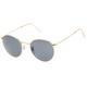 Ray-Ban Unisex Adults’ Rb3447 Round Metal Sunglasses, Legend Gold, 53