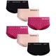 Reebok Women's Underwear - Seamless Microfiber Briefs Panties (6 Pack), Size Small, Pink/Black