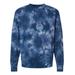 Independent Trading Co. PRM3500TD Midweight Tie-Dyed Sweatshirt in Tie Dye Navy Blue size 2XL | Ringspun Cotton