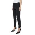 Minus Daya Damen Hose Mitte Tailliert 7/8 Keuchen Größe 44 | Schwarze Hose Damen | Bequeme Damen Hosen Stretch | Chino Hose Damen Mit Normaler Passform | Stoffhose Damen Mit Reißverschluss