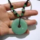 Pierre Naturelle Aventurine Quartz Clip Rond Matut Charms Pendentif pour Diy Jewelry Executive