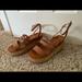 Jessica Simpson Shoes | Jessica Simpson Brown Wicker Espadrilles Wedges | Color: Brown | Size: 10