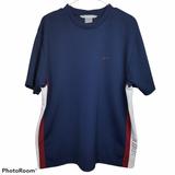 Nike Shirts | Nike Athletic Crew Neck Short Sleeve Jersey Shirt Sz L | Color: Blue/White | Size: L