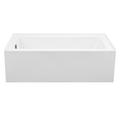 MTI Baths Cameron 2 Alcove in Soaking Acrylic Bathtub - 60 x 30 Acrylic in White | 20 H x 60 W in | Wayfair S152-WH-RH