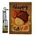 Ornament Collection Happy Fall Y'all 2-Sided Polyester 19 x 13 in. Flag Set in Brown | 18.5 H x 13 W in | Wayfair OC-HA-GS-192131-IP-BO-D-US18-OC