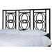 Inspired by David Francis Emilia Wicker/Rattan Open-Frame Headboard Wicker/Rattan in Black | 60 H x 80 W x 1.5 D in | Wayfair B3011-K-S129