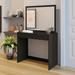 Ebern Designs Vanity w/ Mirror Wood in Brown | 35.43 W x 17.44 D in | Wayfair ED47E033B2644A5E8C050D706ADF507A