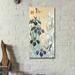 Winston Porter 'Iris & Butterfly' By Zigen Tanabe Canvas Wall Art Canvas in Yellow | 24 H x 12 W x 0.75 D in | Wayfair