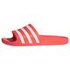 adidas Unisex Adilette Aqua Slides, Solar Red / Cloud White / Solar Red, 38