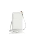 Montte Di Jinne - 100% Made in Italy - Genuine Italian Leather Crossbody Shoulder Bag Lanyard Purse, Gift for Women (WHITE)