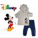 Disney Matching Sets | Disney Jr Mickey Mouse 2 Piece Toddler Outfit | Color: White/Silver | Size: 3tb