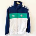 Adidas Jackets & Coats | Adidas Notre Dame Full Zip Track Jacket | Color: Blue/Green | Size: S