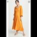 Free People Dresses | Free People Later Days Midi Tangerine Dress | Color: Orange | Size: 4