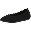 Skechers Women's Cleo 2.0 Love Spell Ballet Flat, Black Knit, 3 UK