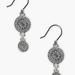 Lucky Brand Etched Drop Earrings - Women's Ladies Accessories Jewelry Earrings in Silver
