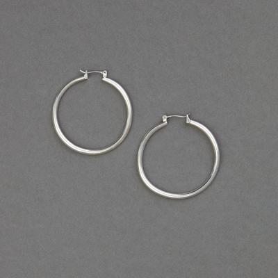 Lucky Brand Basic Hoop Earrings - Women's Ladies Accessories Jewelry Earrings in Silver