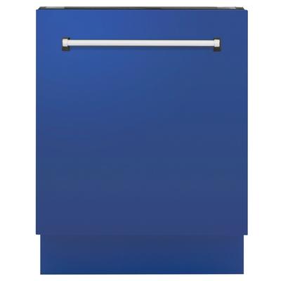"ZLINE 24"" Tallac Series 3rd Rack Tall Tub Dishwasher in Blue Matte with Stainless Steel Tub, 51dBa (DWV-BM-24) - ZLINE Kitchen and Bath DWV-BM-24"