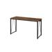 Zaidin V-Shaped Base Accent Metal Computer Desk Writing Desk, Brown