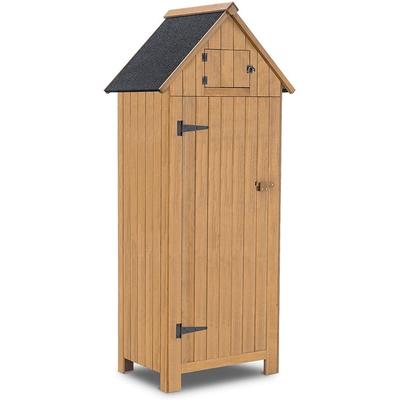 MCombo Outdoor Storage Cabinet Tool Shed (30.3"L X 21.3W" X 70.5H), Wooden 0770 - N/A