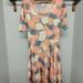 Lularoe Dresses | Lularoe | Nicole Dress Size Large | Color: Blue/Orange | Size: L